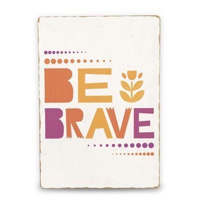 Постер дерев'яний Be Brave А5 PSTRSBRMBL754 фото