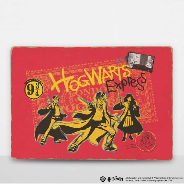 Дерев'яний постер Гаррі Поттер Hogwarts Express&trade; А4 wsfdk006 фото