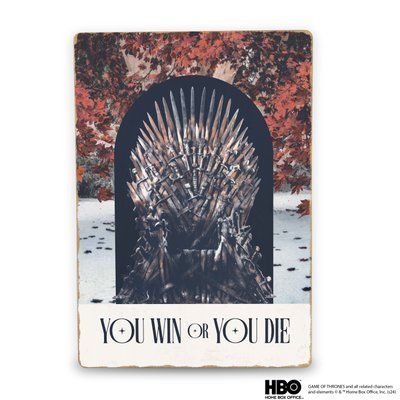 Дерев'яний постер Гра Престолів You win or you die&trade; А4 wsgot104 фото