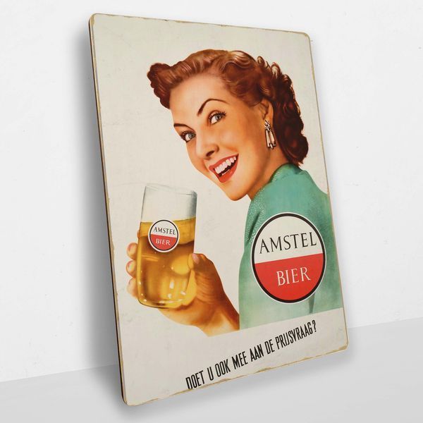 Постер деревянный Amstel bier А5 PSTRSBRMBL208 фото