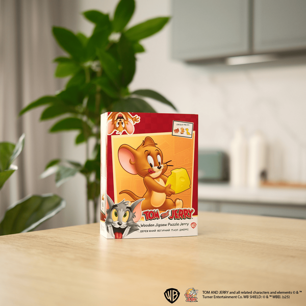 Фігурний дерев'яний пазл Tom & Jerry&trade; Джеррі XL wstj001 фото