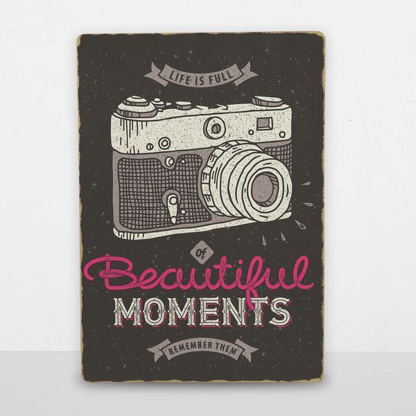 Постер дерев'яний Beautiful moments А5 PSTRSBRMBL99 фото