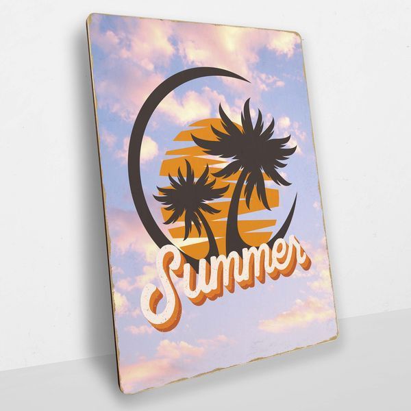 Постер дерев'яний Summer А5 PSTRSBRMBL762 фото