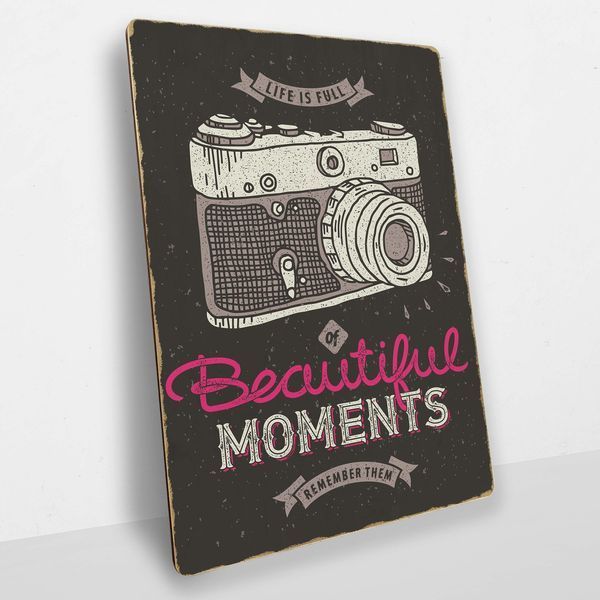Постер дерев'яний Beautiful moments А5 PSTRSBRMBL99 фото