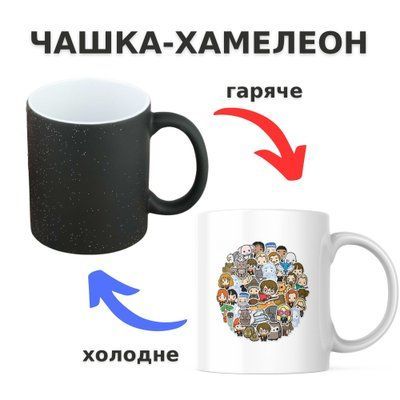 Чашка-хамелеон з принтом 330 мл Герої Поттеріани CHSHKBRMBL513 фото