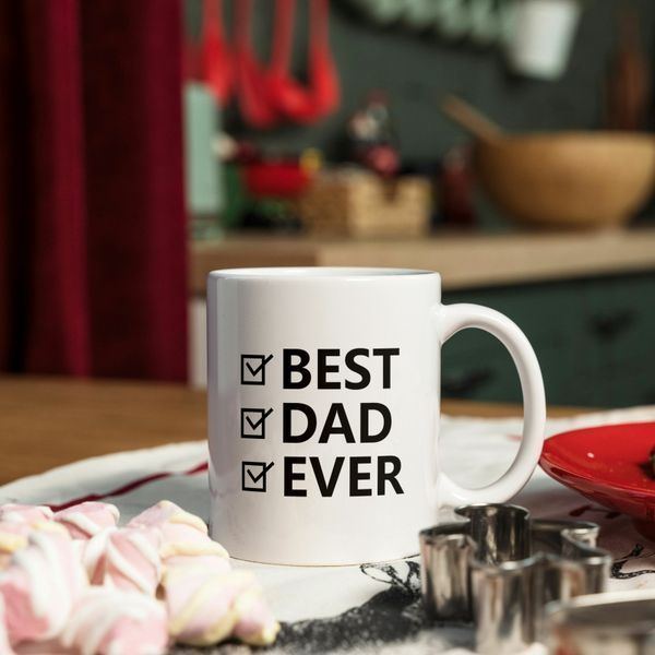 Чашка-хамелеон з принтом 330 мл Best dad ever CHSHKBRMBL766 фото