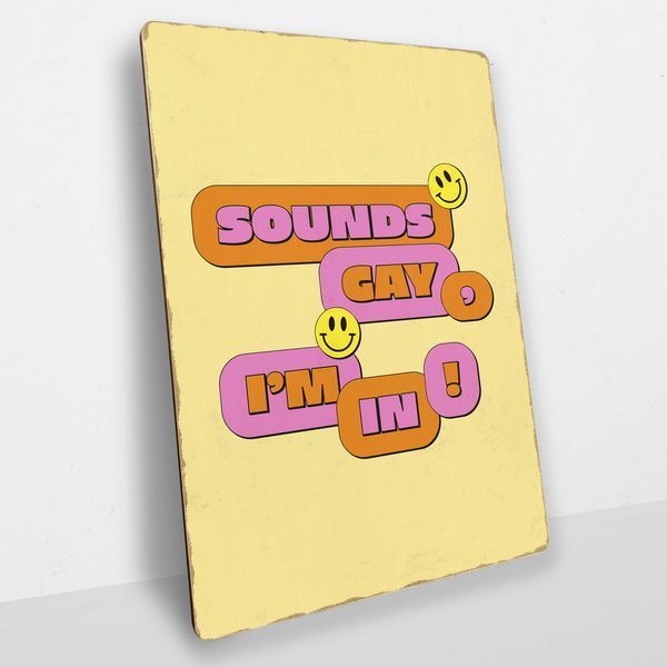 Постер деревянный Sounds А5 PSTRSBRMBL714 фото