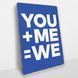Постер деревянный You+Me Blue А5 PSTRSBRMBL498 фото 2