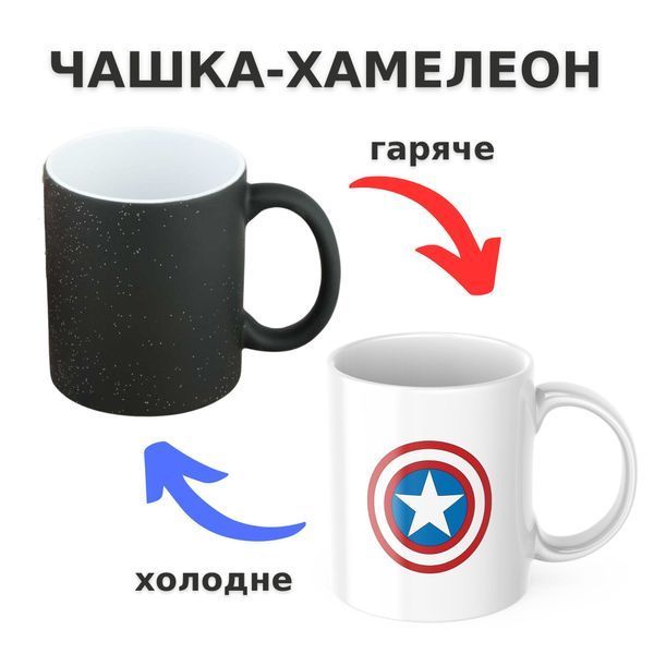 Чашка-хамелеон с принтом 330 мл Хочеться жити без мата CHSHKBRMBL495 фото