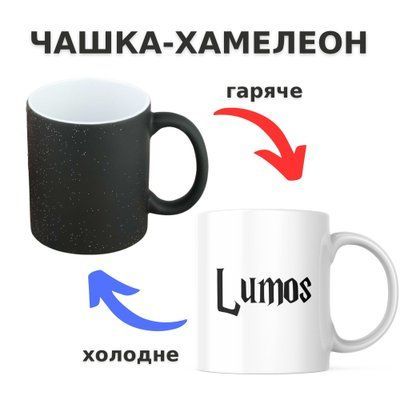 Чашка-хамелеон з принтом 330 мл Lumos CHSHKBRMBL538 фото