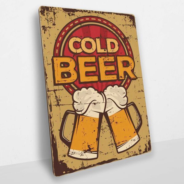 Постер дерев'яний Cold Beer А5 PSTRSBRMBL271 фото