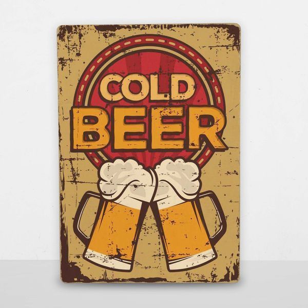 Постер дерев'яний Cold Beer А5 PSTRSBRMBL271 фото