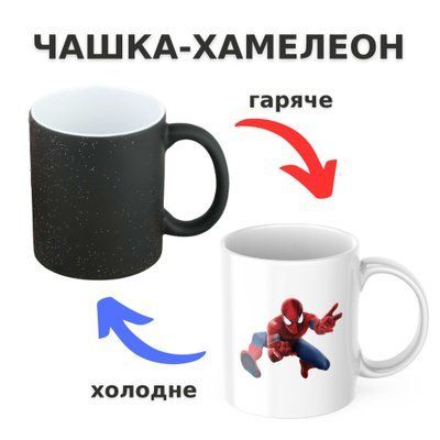 Чашка-хамелеон з принтом 330 мл Людина-павук CHSHKBRMBL461 фото