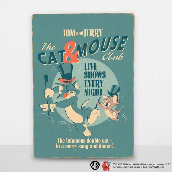 Деревянный постер Том и Джерри Cat&Mouse А4 wstj110 фото