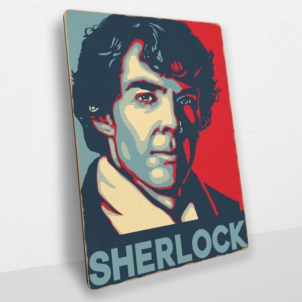 Постер деревянный Sherlock А5 PSTRSBRMBL169 фото