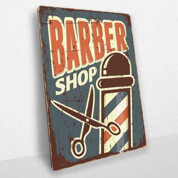 Постер дерев'яний Barber Shop А5 PSTRSBRMBL28 фото