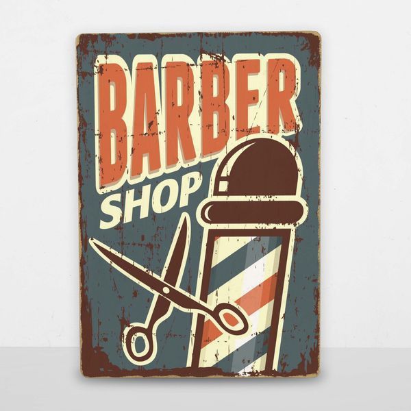Постер дерев'яний Barber Shop А5 PSTRSBRMBL28 фото