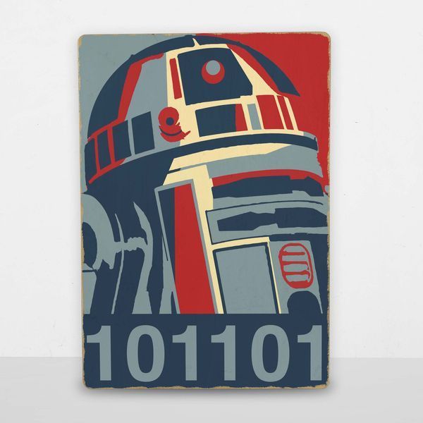 Постер дерев'яний R2D2 А5 PSTRSBRMBL172 фото
