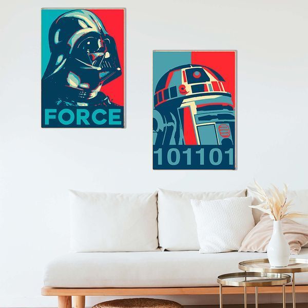 Постер дерев'яний R2D2 А5 PSTRSBRMBL172 фото