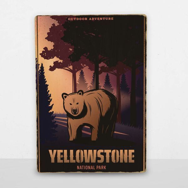Постер деревянный Yellowstone А5 PSTRSBRMBL1460 фото