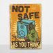 Постер дерев'яний Not Safe А5 PSTRSBRMBL1256 фото 6