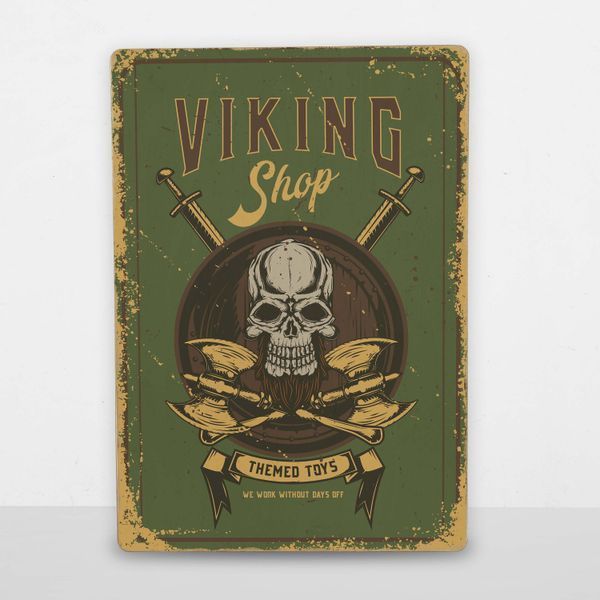 Постер деревянный Viking shop А5 PSTRSBRMBL1364 фото