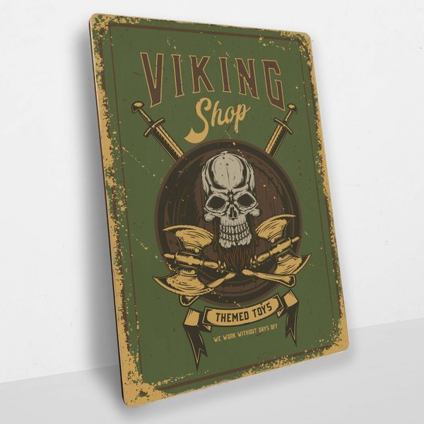 Постер деревянный Viking shop А5 PSTRSBRMBL1364 фото