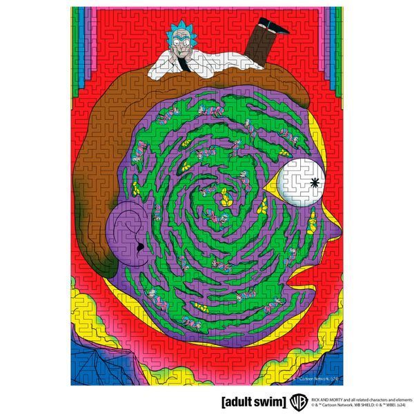 Деревянный пазл-лабиринт Rick & Morty&trade; Глубины сознания Рика L wsrm004-L фото