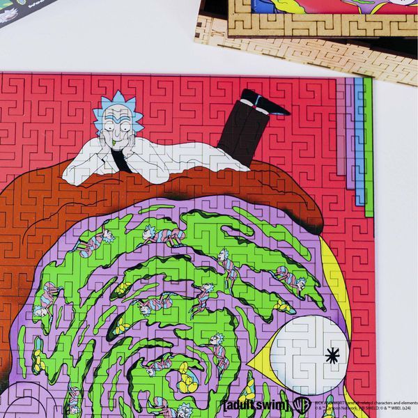 Деревянный пазл-лабиринт Rick & Morty&trade; Глубины сознания Рика L wsrm004-L фото