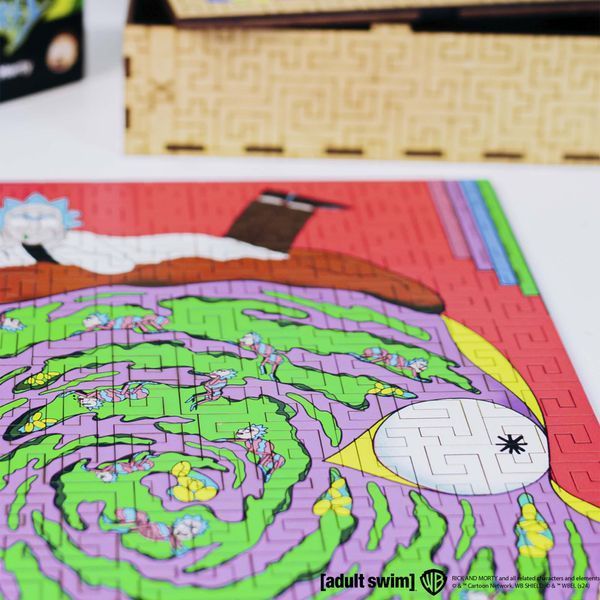 Деревянный пазл-лабиринт Rick & Morty&trade; Глубины сознания Рика L wsrm004-L фото