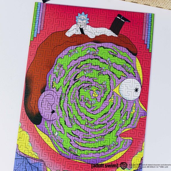 Деревянный пазл-лабиринт Rick & Morty&trade; Глубины сознания Рика L wsrm004-L фото