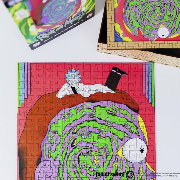 Деревянный пазл-лабиринт Rick & Morty&trade; Глубины сознания Рика L wsrm004-L фото