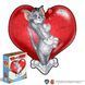 Фігурний дерев'яний пазл Tom & Jerry&trade; Серце кохання XL wstj009 фото 1