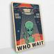 Постер деревянный Who wait А5 PSTRSBRMBL286 фото 2