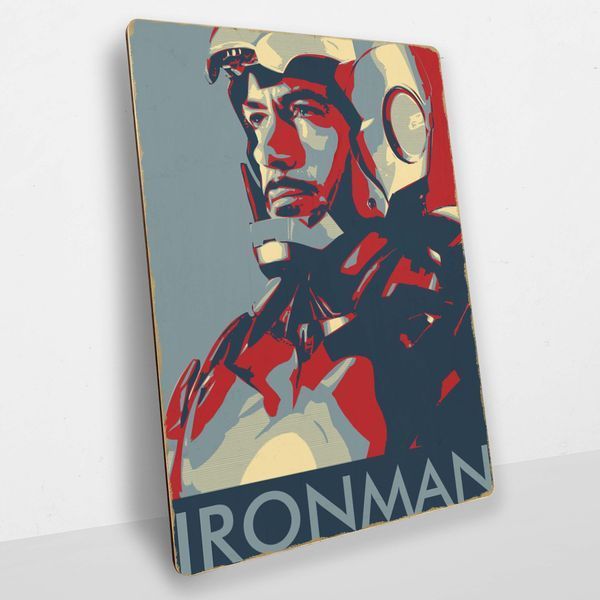 Постер деревянный Ironman А5 PSTRSBRMBL184 фото