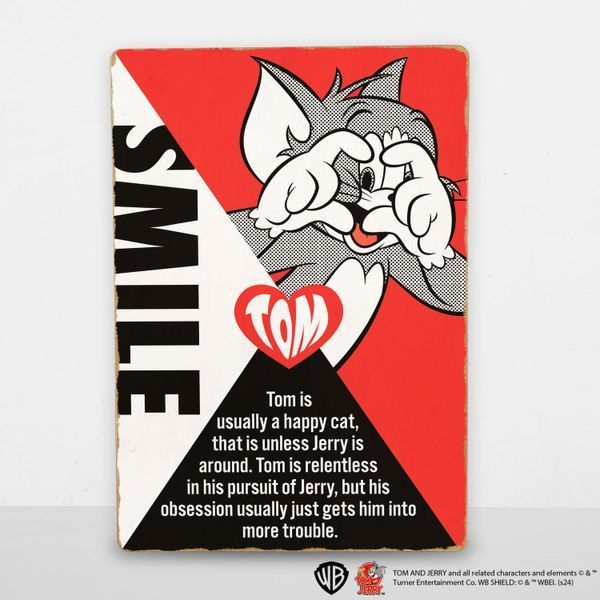 Деревянный постер Том и Джерри Smile А4 wstj102 фото