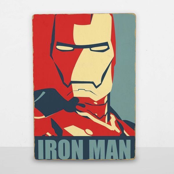 Постер дерев'яний Iron man А5 PSTRSBRMBL181 фото