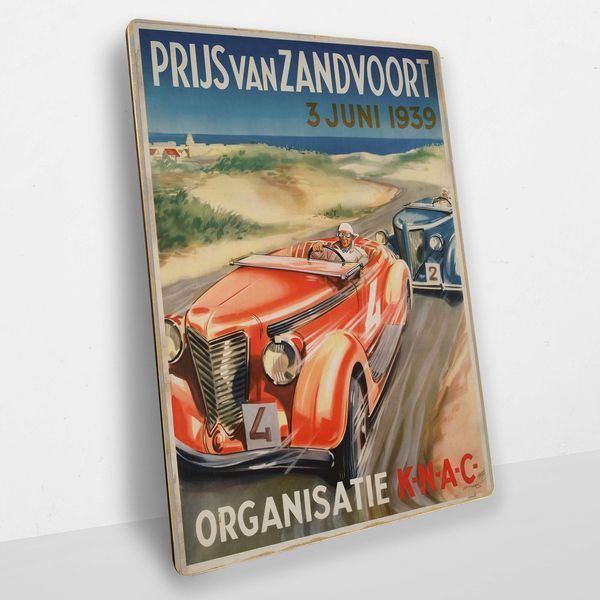 Постер дерев'яний Red car А5 PSTRSBRMBL241 фото
