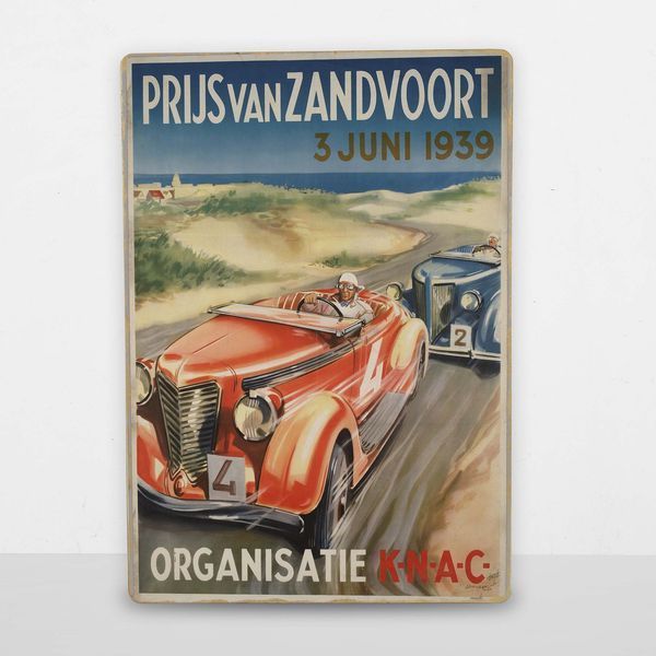 Постер дерев'яний Red car А5 PSTRSBRMBL241 фото