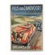 Постер дерев'яний Red car А5 PSTRSBRMBL241 фото 1
