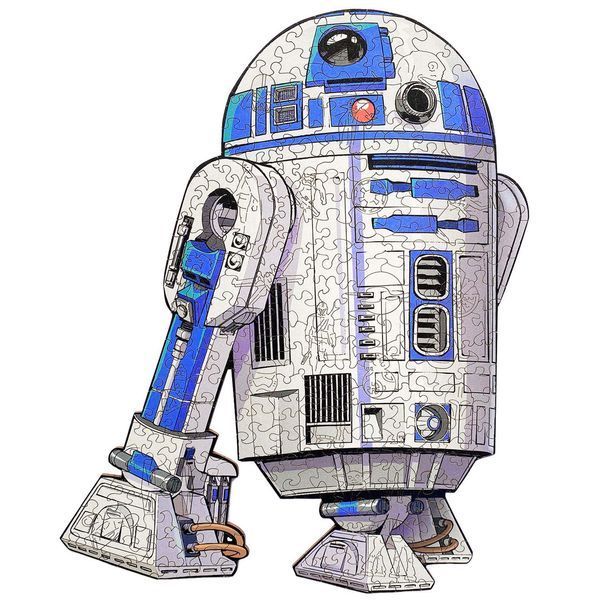 Фігурний дерев'яний пазл R2D2 L WSUA0073 фото