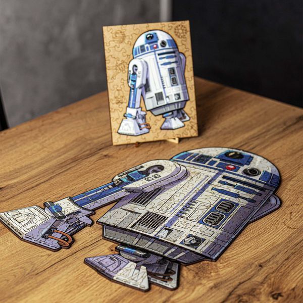 Фігурний дерев'яний пазл R2D2 L WSUA0073 фото