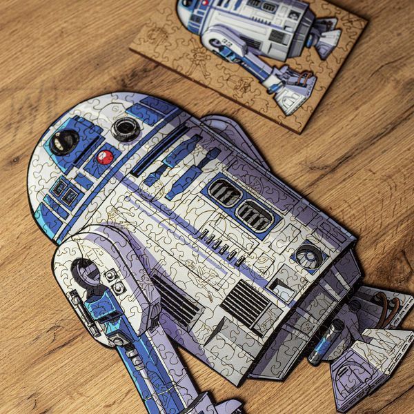 Фігурний дерев'яний пазл R2D2 L WSUA0073 фото