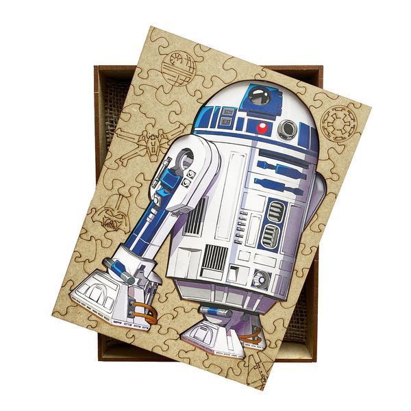 Фігурний дерев'яний пазл R2D2 L WSUA0073 фото