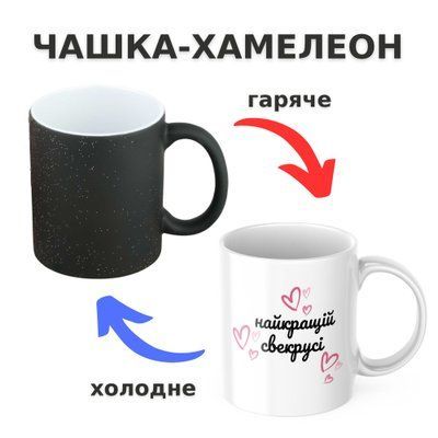 Чашка-хамелеон з принтом 330 мл Найкращій свекрусі CHSHKBRMBL664 фото