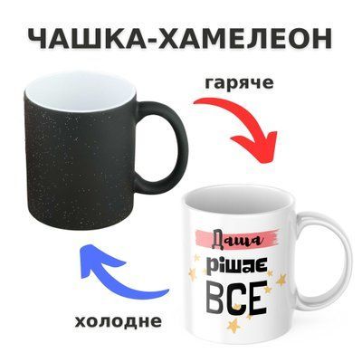 Чашка-хамелеон з принтом 330 мл Даша рішає все CHSHKBRMBL290 фото