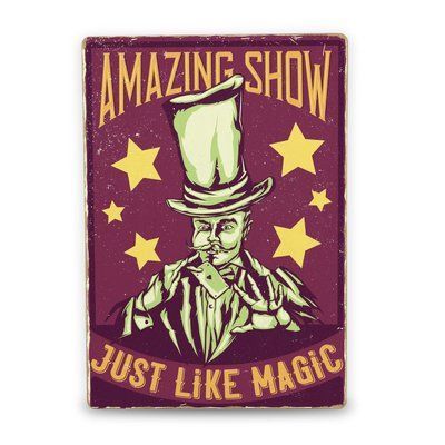 Постер дерев'яний Amazing show А5 PSTRSBRMBL1524 фото