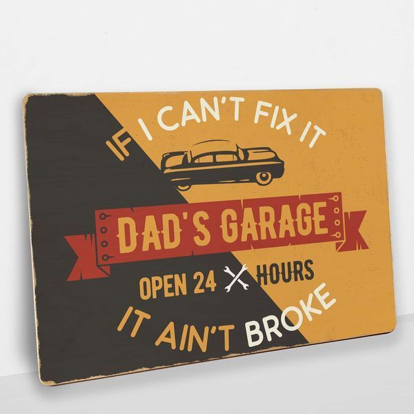 Постер дерев'яний Dad's Garage А5 PSTRSBRMBL964 фото