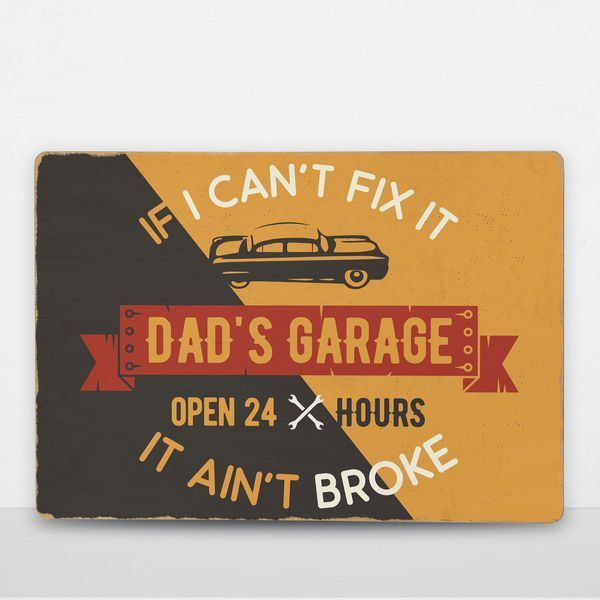 Постер дерев'яний Dad's Garage А5 PSTRSBRMBL964 фото