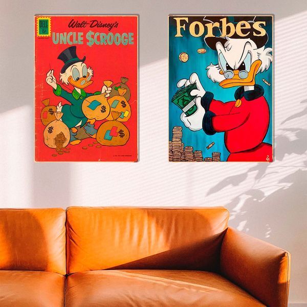 Постер дерев'яний Uncle Scrooge А5 PSTRSBRMBL190 фото